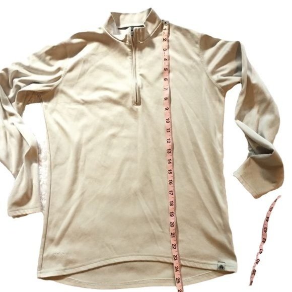 NIKE ACG Women Dri Fit Base Layer Silver Gray 1/4 Zip Mock Pullover M 8-10 - Picture 8 of 14